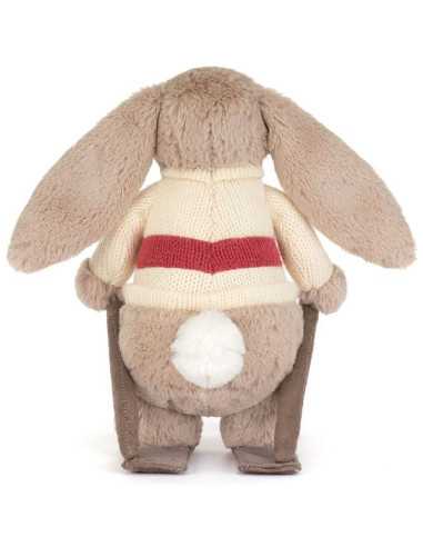 Jellycat Кролик на лижах Bashful Bunny Gold Medal